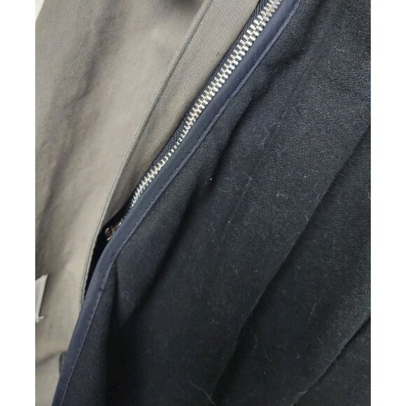 Men’s London Fog Double Breasted Trench-Coat 42 Reg Gray w Zip Out Lining - Picture 11 of 16